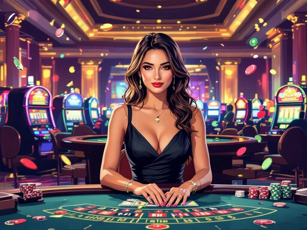 Live Casino Dealer am Roulette-Tisch